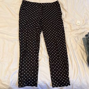 Amanda and Chelsea polka dot trousers